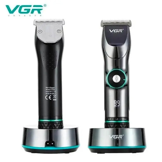 Потужна професійна машинка для стрижки з підставкою VGR V-256