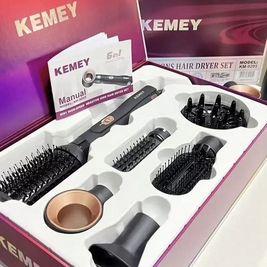 Фен для волосся KEMEY 6 в 1 CFJ-KM-9205