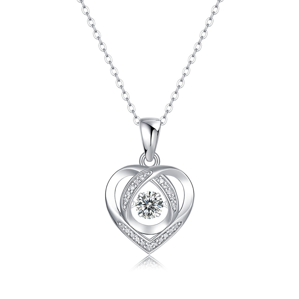 Luxurious Moissanite Heart Pendant